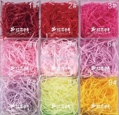 Colorful Raffia Shredded Paper Wedding Candies Box Scraps of Paper Decorative Raffia 20G Wedding Gift Box Filler