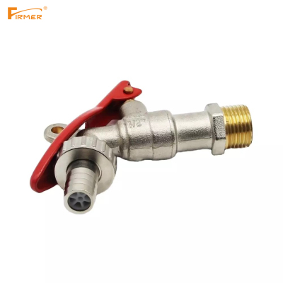  FIRMER High Quality Nickel Plated Brass bibcock water tap With lock