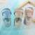 H59-korean High Boron Glass Student Water Cup Portable Creative Cartoon Leather Case Cup Simple and Fresh with Handheld Cup