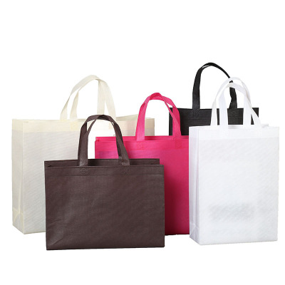 Non-woven fabric environmental protection bag custom blank plastic mulch bag Advertising shopping bag printing logo