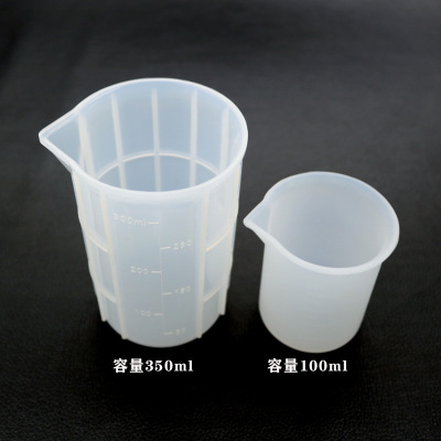 DIY Crystal Glue Silicone Mold Disposable Measuring Cup with Scale 350ml Handmade Tools