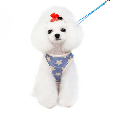New Spring and summer PET Clothes Five-star Chest back PET cool small dog clothing manufacturers Direct