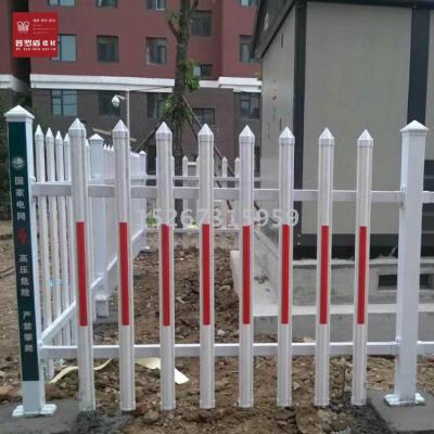 Plastic steel fence parapet plastic PVC outdoor courtyard green fence sewage tank distribution house isolation fence