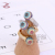 European and American Personalized Three-Dimensional Sphere Shape Micro-Inlaid Zircon Ring Hot Fall Winter Popular Women's Colorful Department Ring