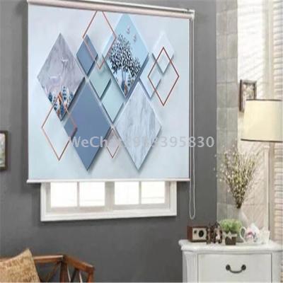 Factory Direct Sales Living Room Bedroom Study Room Darkening Roller Shade Curtain 3D Cartoon Full Room Darkening Roller Shade Finished Products Foreign Trade Wholesale