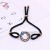 Stone Jewelry Honor Produced Black Cloth Connected Circular Color Zircon wei xiang Disc Pendant Bracelet