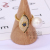 Large Imitation Pearl Decorative Eye Appearance Zircon Micro Mosaic Personality Wild Ins Open Ring Couples Gift