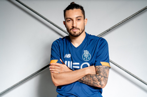 customized wholesale soccer suit set porto 2020-21 season away jersey short sleeve shorts two-piece set