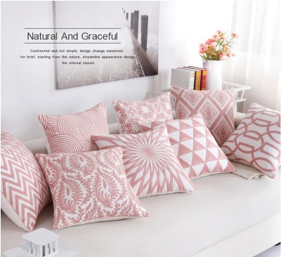 Manufacturers wholesale sofa pillows cotton embroidery pillow cases to figure custom volume from the office pillow back