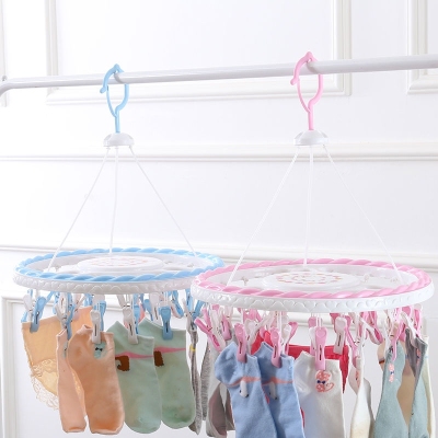 Multifunctional cold sock clip Hanger Household Clotheshanger Student and shipped circular Underwear Rack