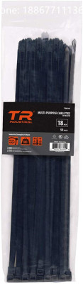 Nylon Zipper Cable tie TR Industry TR15299 multi-purpose Cable tie (100)18 inch Black