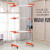Multifunctional Movable Floor Folding Double Rod Elevating Drying Racks Drying Rack Storage Indoor and Outdoor Simple