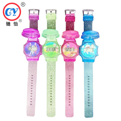 Chi Yi fashion flip-flop electronic watches wrist decoration flip children electronic watch manufacturers direct