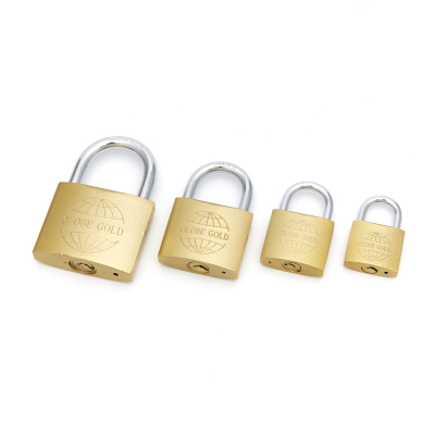 lock padlock GLOBE GOLD PADLOCK