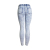 American Hot Style Women's Snowflake Washing Water Elastic waist slim feet jeans pants medium high waist pencil pants