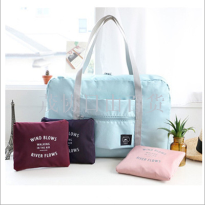 Travel Storage Bag Boarding Bag Folding Bag Trolley Luggage One Shoulder Shopping Clothes Organizer Luggage Storage Bag