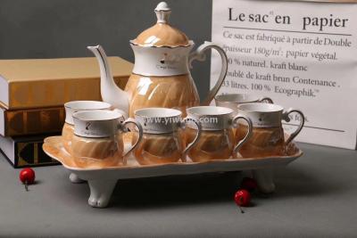 Ceramic coffee cup gift Tea set foreign trade Porcelain coffee pot ceramic dish Jingdezhen ceramics