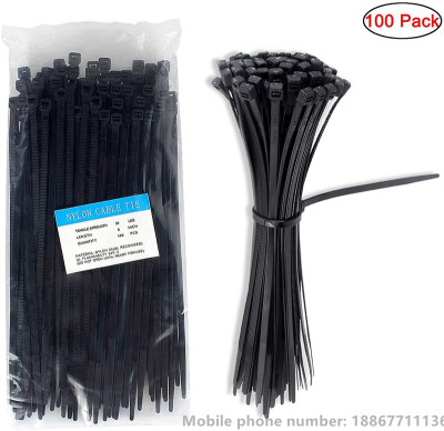 Cable Zip Ties Nylon self-locking straps 4&8&12 inches 200 pieces 8inch 100 pack BLA
