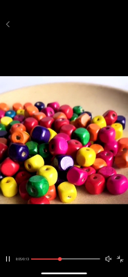 Dice colorful beads loose beads square beads accessories are wonderful