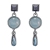 Korean style Fashion Blue gradient cat Eye ACRYLIC Drop Earrings retro Personality Earrings