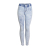 American Hot Style Women's Snowflake Washing Water Elastic waist slim feet jeans pants medium high waist pencil pants