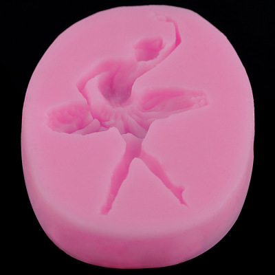 Ballet Girl modeling cake decoration Liquid sugar chocolate Ultra Light Clay Silicone Mold