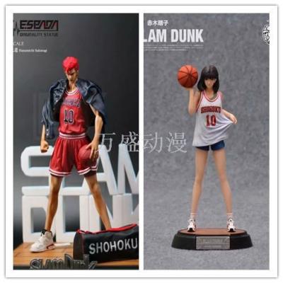 Wansheng animation Slam Dunk master Xiangbei University Cherry blossom Road Akagi Fine child statue box model