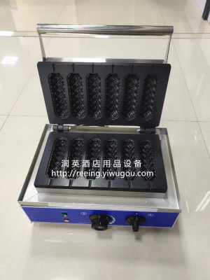 Commercial Six-Grid Corn Crispy Machine Roast Sausage Machine French Muffin Corn Stick Machine Hot Dog Stick Multi-Function Pancake Machine Sausage Baking Machine