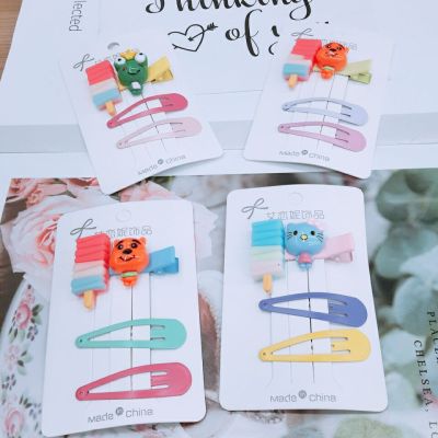 Barrettes Simple Set Korean Style Ice Cream Press Clip Stall Children Ins