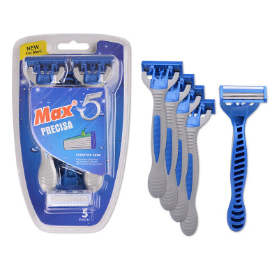 MAX manufacturers stock five the layers of Swedish stainless steel, the disposable razors men 's old shaver hand shaver