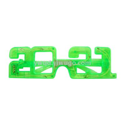 New 2021 Luminous Glasses Amazon Digital LED Flash Glasses Christmas KTV Party Supplies in Stock