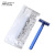 Manufacturer the disposable razor hotel double rubber handle stainless steel razor packaging can be customized with cream