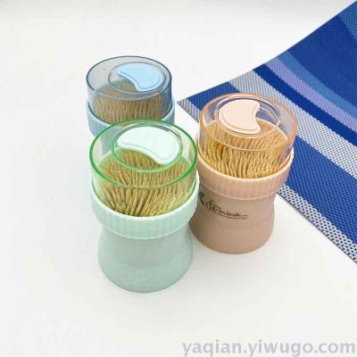 The new bamboo toothpick two-head canned toothpick cap toothpick wholesale fall resistant not easy to break 