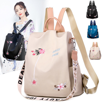 Foreign trade for new flower designs for women with artistic style Oxford backpacks for women with large capacity