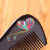 Factory Direct Sales Natural Peach Wood Painted Comb, Unique Design Is Convenient to Carry and Home Supplies
