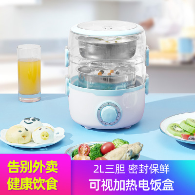 Factory Direct selling Multi-functional Cooking box electric heat preservation Heating box Time Transparent Electric cooker Barrel