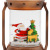Manufacturers direct Christmas water ball small lantern Christmas decorative lights small kerosene lamp
