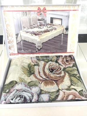 European Jacquard lace tea Table Tablecloth rectangular home tablecloth