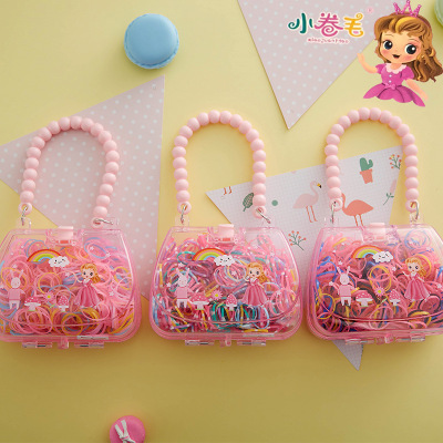 Strong Pull Continuous Disposable Rubber Band Children's Color Hair Band Rubber Band Hair Rope Factory Direct Sales