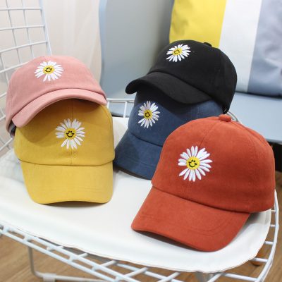 Foreign trade order Baby spring and autumn boy cap baseball cap embroidered small Daisy hat