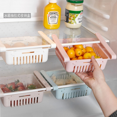 The partition layer of The retractable refrigerator is used to arrange The storage shelf