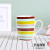 Nordic Style Simple Painted Stripes Ceramic Mug Office Simple Coffee Cup Tea Cup Pastoral Style 6980