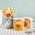7281 Colorful Cute Animal Pattern Decoration Large Capacity Ceramic Mug Coffee Cup Afternoon Tea Cup