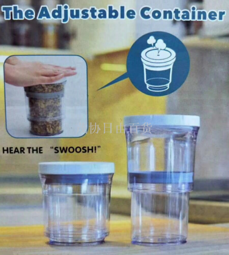 new retractable sealed jar food vacuum retractable crisper can press round storage jar