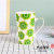 Simple Green Single Ear Ceramic Water Cup Environmental Theme Coffee Cup Household Milk Cup Water Cup