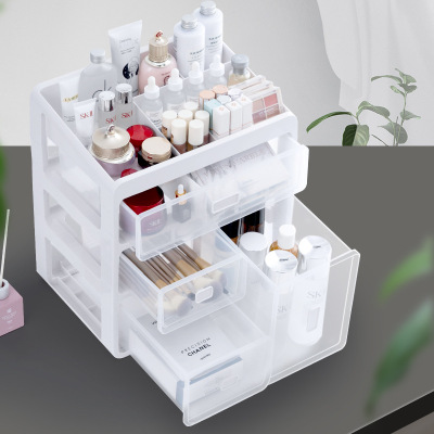 Clear Drawer Desktop Storage shelf Cosmetic box Skincare shelf