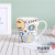 Ceramic Painted Mark Cup Household Milk Cup Couple's Cups Office Water Glass Breakfast Cup Coffee Cup 6906