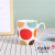 Simple Painted Pattern Mug Large Capacity Home Breakfast Cup Ceramic Water Cup Milk Cup Coffee Cup