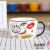Cartoon Big Mouth Cat Soup Cup Large Capacity Mug Ceramic Water Cup Creative Nordic Coffee Cup Style Simple Cup