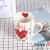 6660 Ceramic Cup Couple Love Water Cup Large Capacity Mug Coffee Cup Drinking Tea Cup Valentine's Day Series